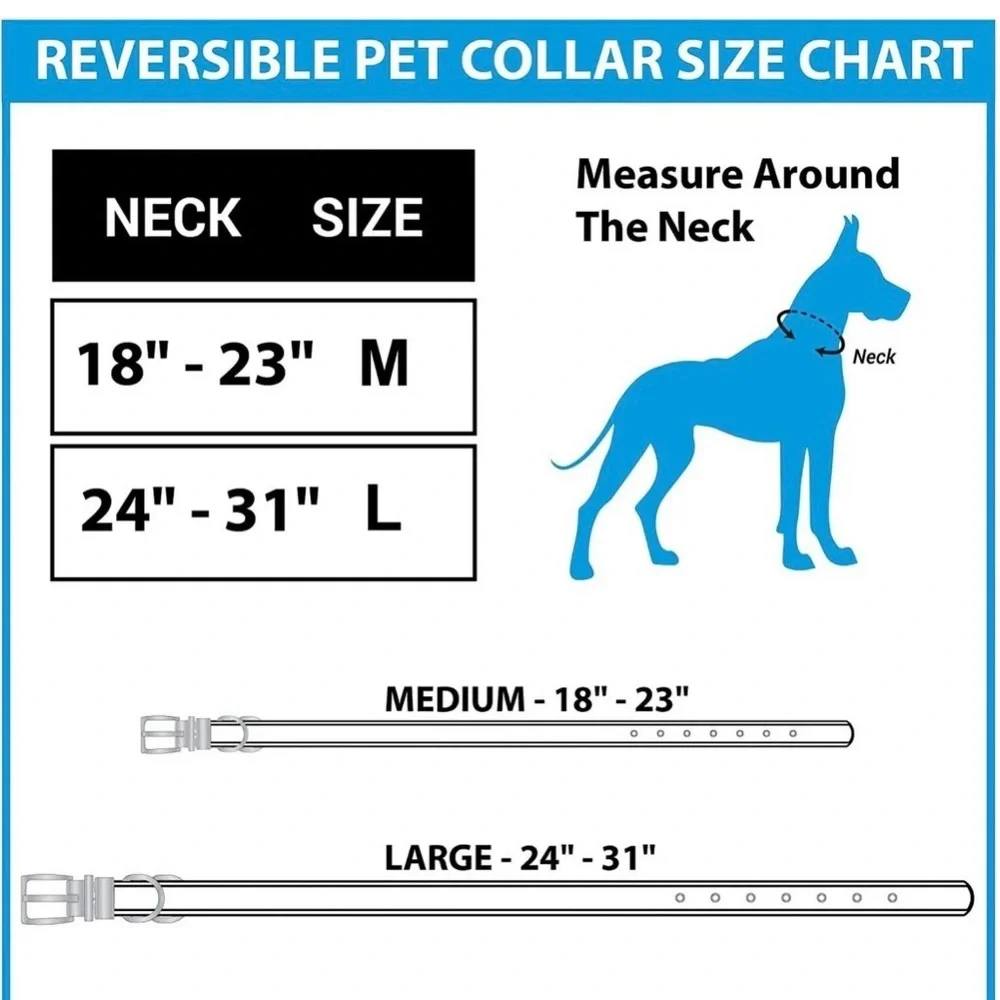 Philadelphia Eagles Reversible Dog Collar Sz Medium NFL Licensed Logo Pets First
